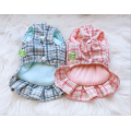 Fragrant Wind Plaid Cotton Pet Dog Winter Dress